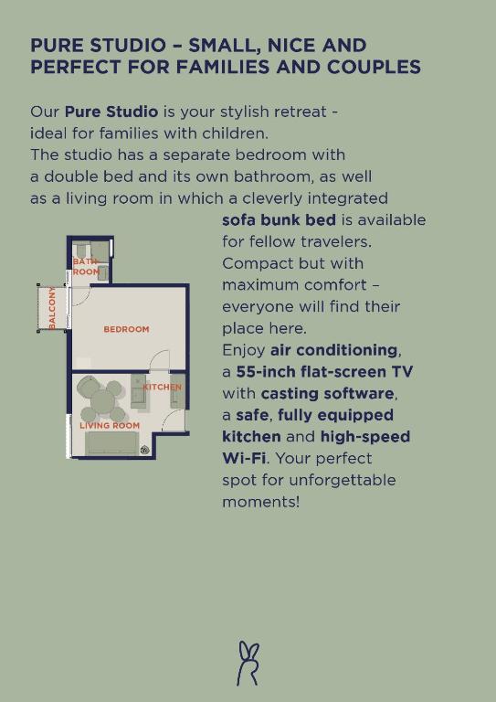 HOP Pure Studio 430 Grundriss Interlaken